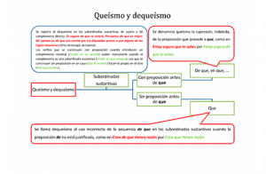 Queísmo y dequeísmo