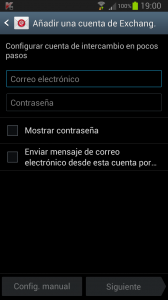 Sincronizar tareas y contactos - A__adir cuenta de exchange Android