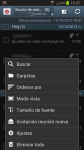 Sincronizar tareas y contactos - Configuraci__n gestor de correo Android